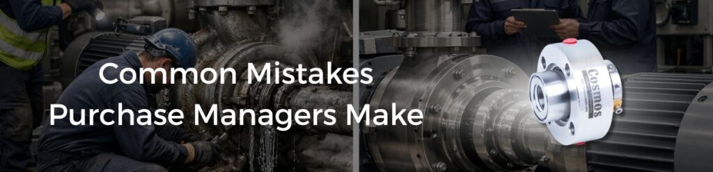 Wrong selection of mechanical seal causing leakage in industrial pump due to improper specification – Cosmos Seals mechanical seal manufacturer