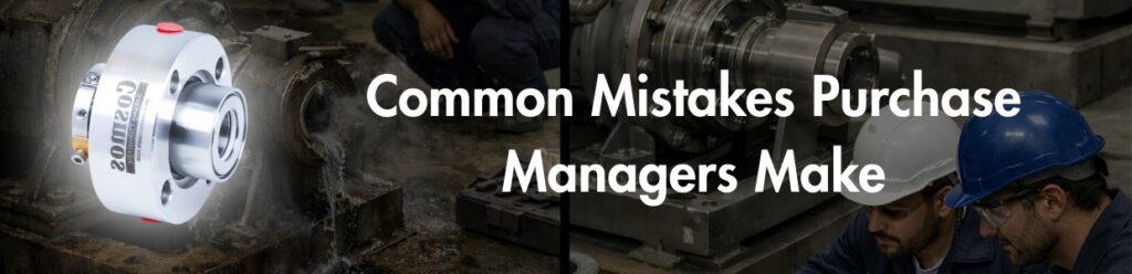 Common mistakes purchase managers make when selecting mechanical seals for industrial equipment by Cosmos Seals