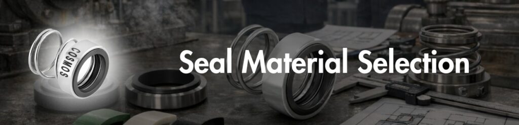 mechanical seal face materials and elastomers selected for chemical compatibility and wear resistance