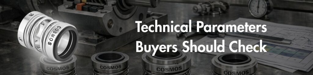 Industrial mechanical seal showing sealing faces, spring assembly and O-rings used in pump applications – Cosmos Seals