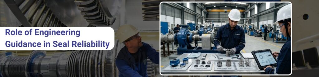 Mechanical seal components inspection and engineering guidance for seal reliability in industrial pump systems