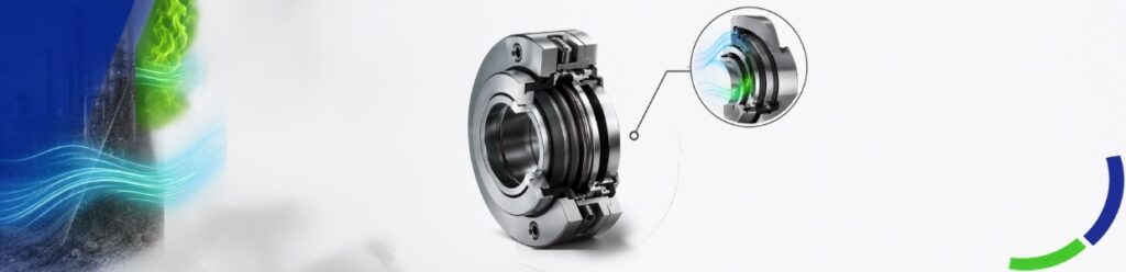 High-temperature cartridge mechanical seal with advanced sealing technology for industrial pumps, compressors, and rotating equipment in demanding applications.
